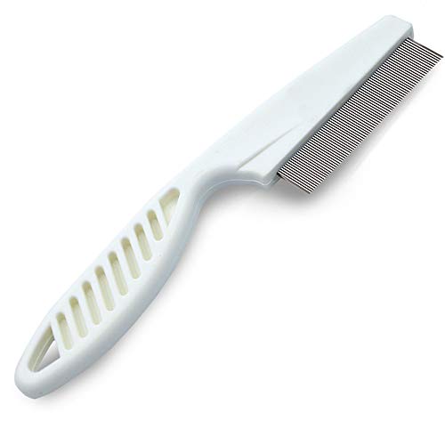 SunGrow Grooming Comb for Dogs and Cats, 7.4 Inches, White Color Brush, 1 pc