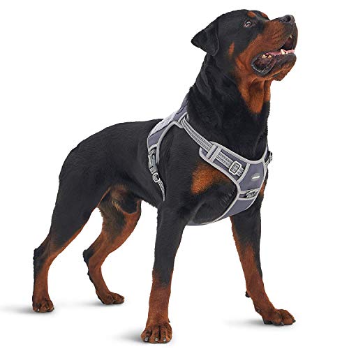 Auroth Tactical Dog Harness for Large Dogs No Pull Adjustable Pet Harness Reflective...
