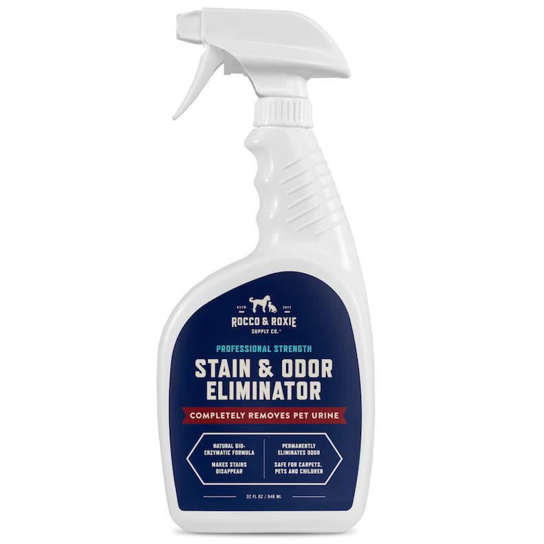 Rocco & Roxie Stain & Odor Eliminator for Strong Odor - Enzyme-Powered Pet Odor...