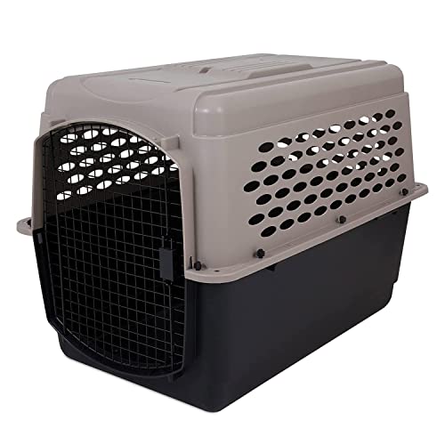 Petmate Vari Dog Kennel 40', Taupe & Black, Portable Dog Crate for Pets 70-90lbs,...