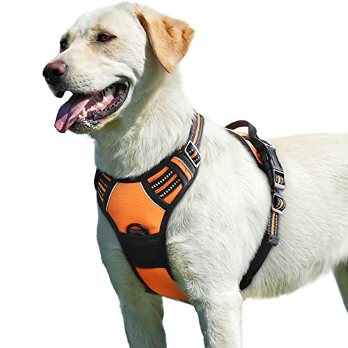 Eagloo Dog Harness for Large Dogs No Pull, Front Clip Dog Walking Harness with...