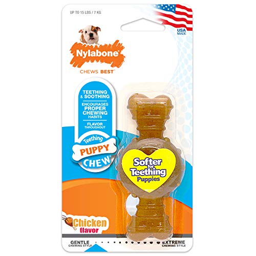 Nylabone Puppy Ring Bone Chew Toy - Puppy Chew Toys for Teething - Puppy Supplies -...