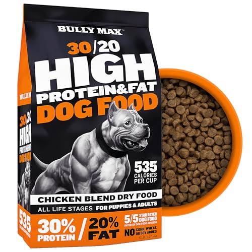 Bully Max High Performance Premium Dry Dog Food for All Ages - High Protein Natural...