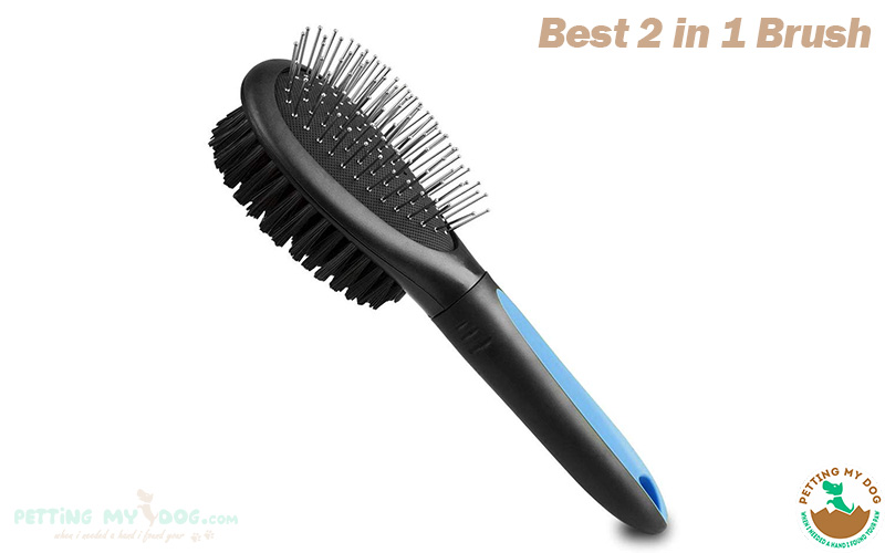 Best 2 Sided Bristle and Pin Brush for Short Hair Dog