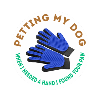 DELOMO Pet Grooming Glove Dog Hair Mitt for Short Haired Dogs