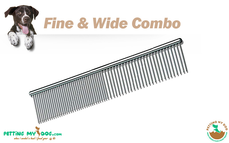 best fine and wide toothed metal dog grooming comb