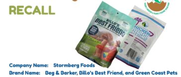 Stormberg Foods dog treats recalled after testing finds Salmonella