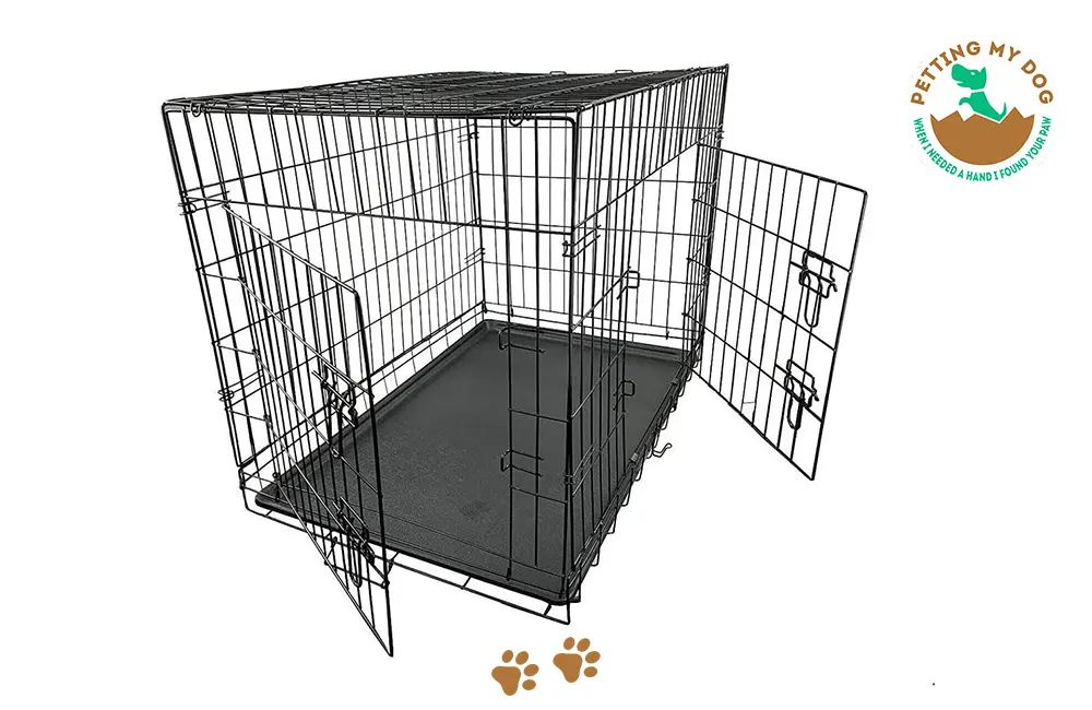Metal wire type of dog crate